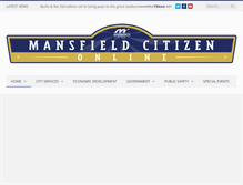Tablet Screenshot of mansfieldcitizenonline.com